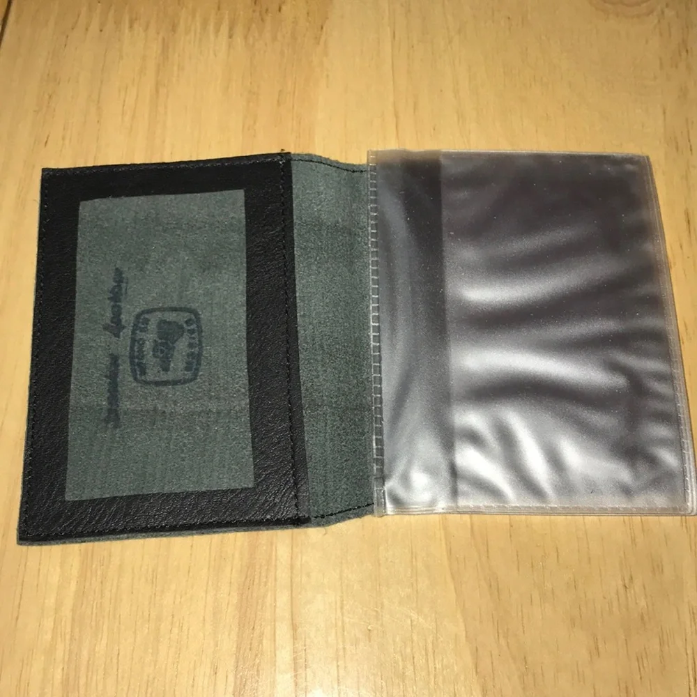 - New Genuine Leather card holder for biz cards